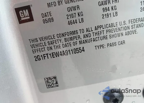 2010 Chevrolet Camaro 2Ss из США, поврежденный, VIN 2G1FT1EW4A9110554